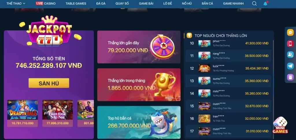 Tỷ lệ thưởng hấp dẫn ok83861